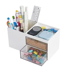 LETURE Office Desk Organizer with drawer Office Supplies and Desk Accessories...