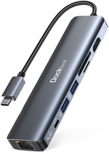 dockteck 7-in-1 USB C Hub with 4K 60Hz HDMI, 1Gbps Ethernet, 100W Power Deliv...