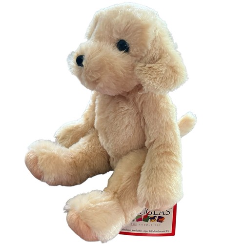Douglas Sitting Puppy Dog Plush Tan Golden Lab Retriever 2011 Stuffed Animal 7in - Picture 2 of 12