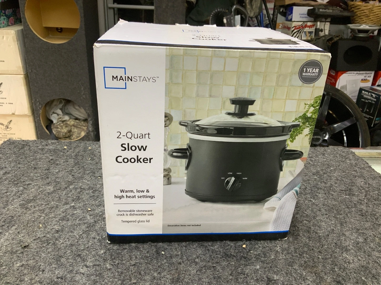 2 Quart Slow Cooker Crock Pot Black Programmable Oval New Small