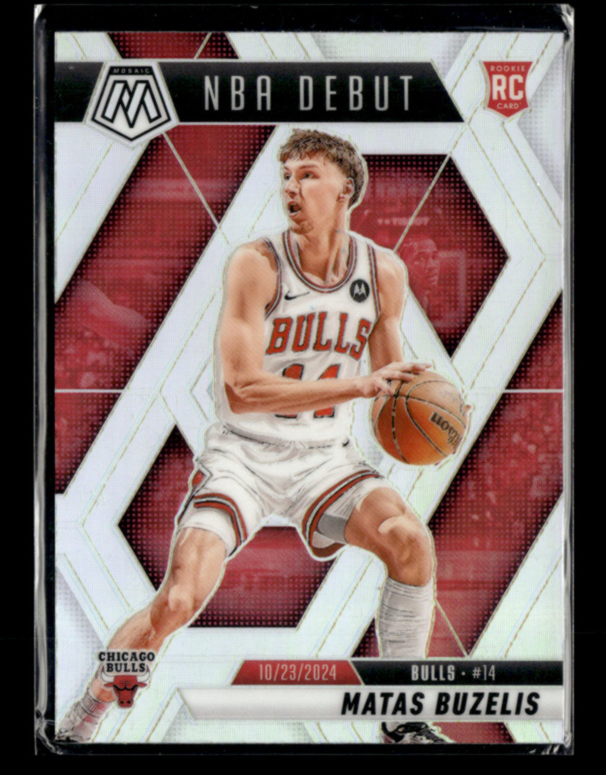 Matas Buzelis 2024-25 Panini Mosaic Basketball RC Silver NBA Debut [jm124