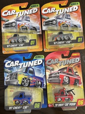 Car Tuned Lot Of 4 -  87 Chevy C10  and 67 Customs Trucks CarTuned