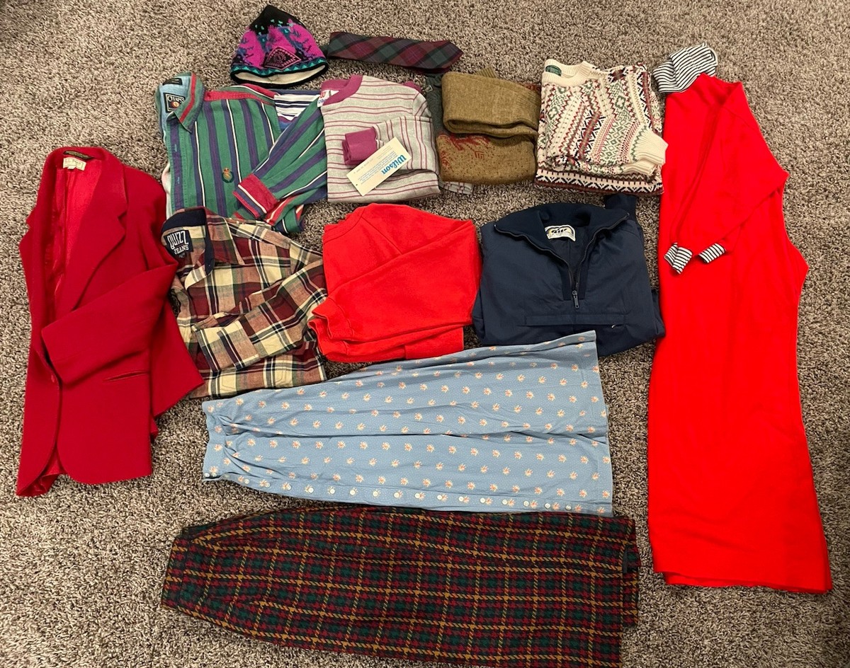 Vintage 90s Y2K Lot/Box of 17 Wholesale Clothes Levis, Izod