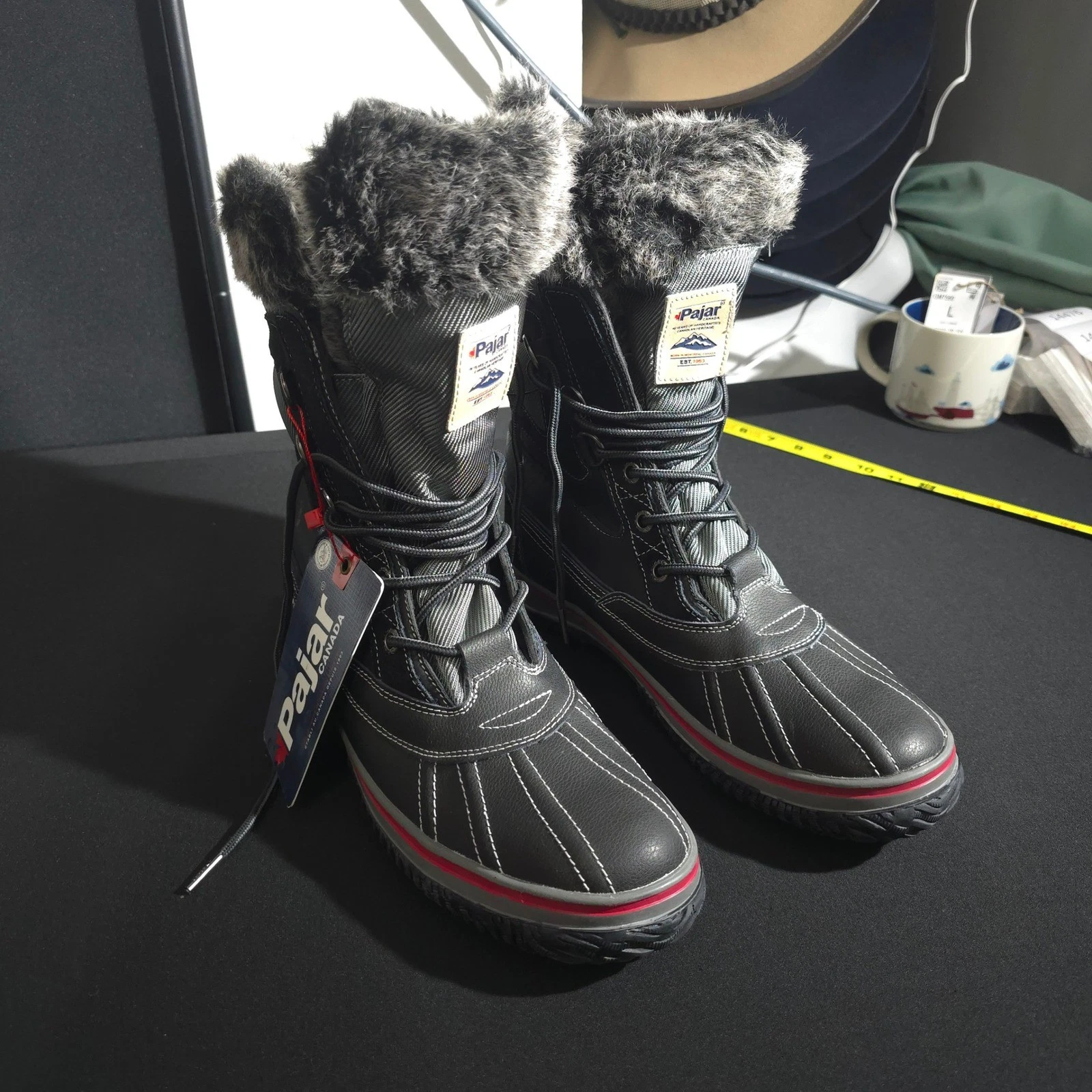 Pajar Heritage Snow Boots Mens 10-10.5 Black Waterproof Faux Fur Winter Leather
Opens in a new windo