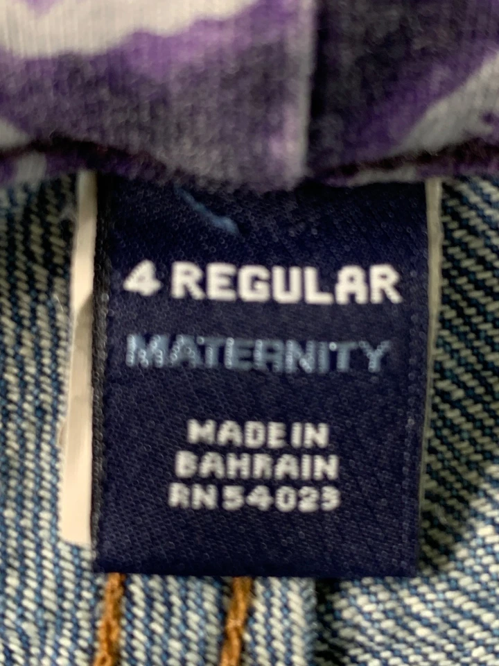 Vintage Western Flare Bootcut Maternity Jeans 4 RFF10512 EUC Pockets - Image 4 of 4