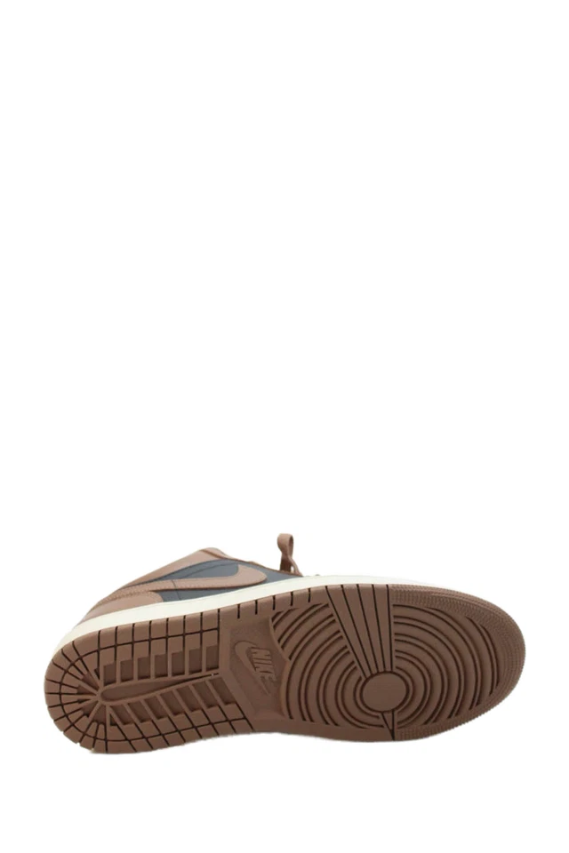 Nike Womens Lace Up Leather Air Jordan 1 Low Sneakers Archaeo Brown Size 8.5 - Image 4 of 4