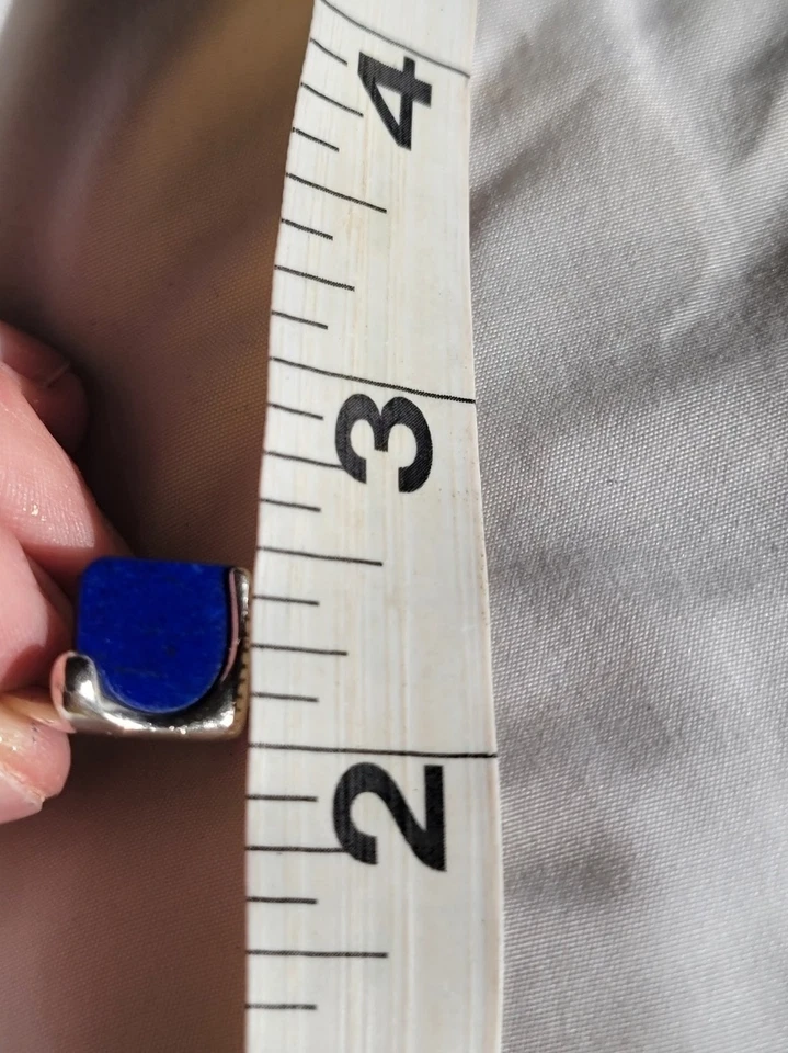 Anillo Tiffany & Co Splash De Colección Raro Talla 7 Piedra Lapislázuli Azul Foto 3 de 4