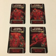 Lot of 4 Zombicide: Invader Pit Spawn Mini-Cards (82-85)
