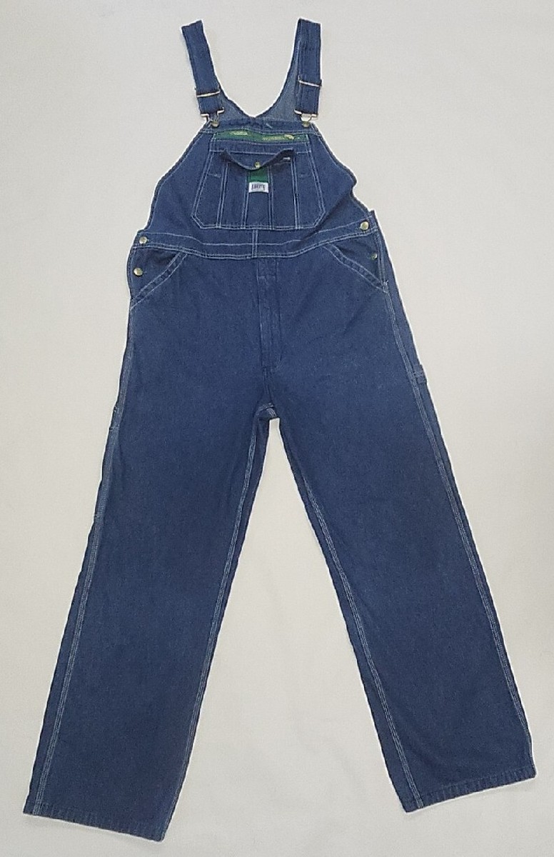 Liberty Blue Denim Bib Overalls Men's 36 x 32 Carpenter Farmer