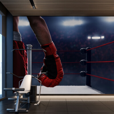 VINYL Fototapete XXL TAPETE Fitnessstudio SPORT Boxen Training 3534