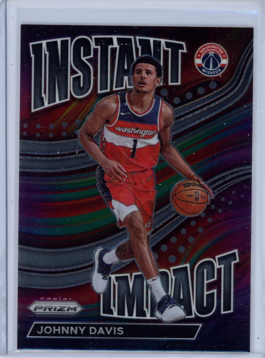 2022-23 Panini Prizm #13 Johnny Davis Instant Impact RC