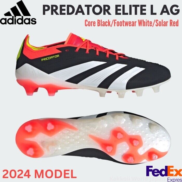 adidas Soccer Cleats PREDATOR ELITE LOW AG Core Black adidas Soccer Cleats PREDATOR ELITE LOW AG Core Black