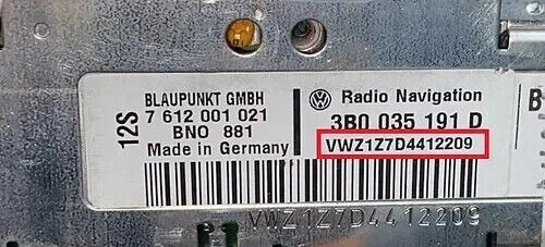 ✅VW, SKODA, AUDI, VOLKSWAGEN RADIO CODE - UNLOCK ALL MODELS - PIN DECODE UNLOCK✅ - Image 3 of 4