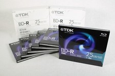 NEW 19x TDK BD-R Blank Recordable Blu-Ray Disc 25GB 1-4x Speed Lot Of 19 Sealed