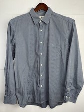 Vintage Lacoste Mens Button Down Shirt Gray Size 42