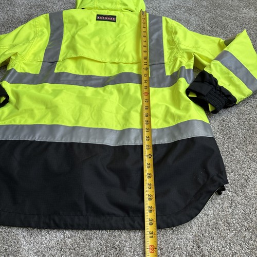 Radians Safety Reflective Rain Weather Jacket Stains Size M Type R Class 3 - Picture 8 of 10