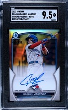2023 Bowman CPA-GMA Gabriel Martinez /499 Refractor SGC 9.5 MT+ Blue Jays 1st