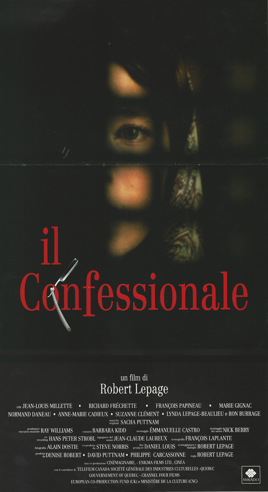 Locandina originale film Il confessionale (1998) - Regia di Jenny Forte