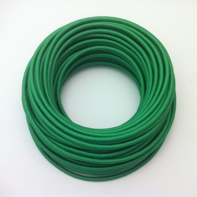 50m Design Textilkabel Stoffkabel Stromkabel Grasgrün 3x0,75 Top EU Qualität 
