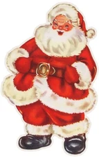 Jolly Santa Claus Laser Cut Metal Sign