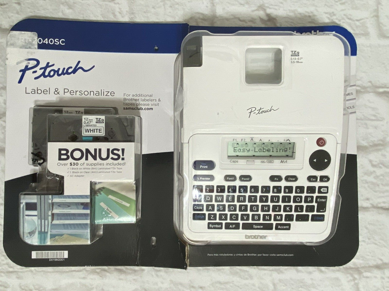 Brother P-Touch Home & Office Label Maker PT-2040SC Brand New