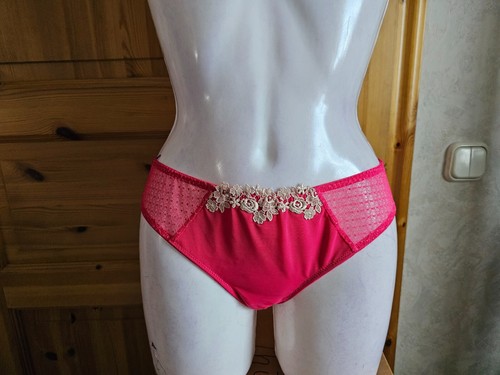 2 slip donna Lascana taglia 36/38 rosso-beige con pizzo nuovi