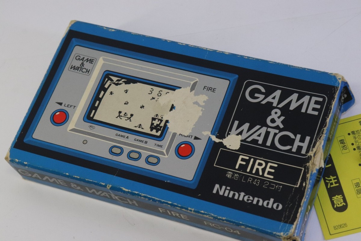 任天堂 - ぴょんきち Nintendo Game & Watch Silver Fire RC-04 Made in Japan 1980