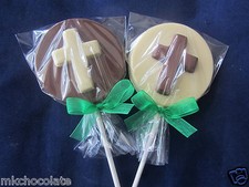 CONFIRMATION/HOLY COMMUNION/CHOCOLATE CROSS LOLLIPOP/S/SWEET/S/PARTY/FAVOURS