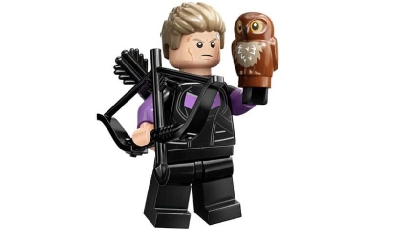 IN HAND Lego Marvel Series 2 2023 Hawkeye Mini-figure, Never Built.