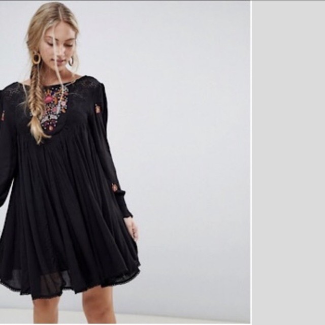 moya embroidered mini dress