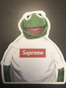 supreme kermit sticker