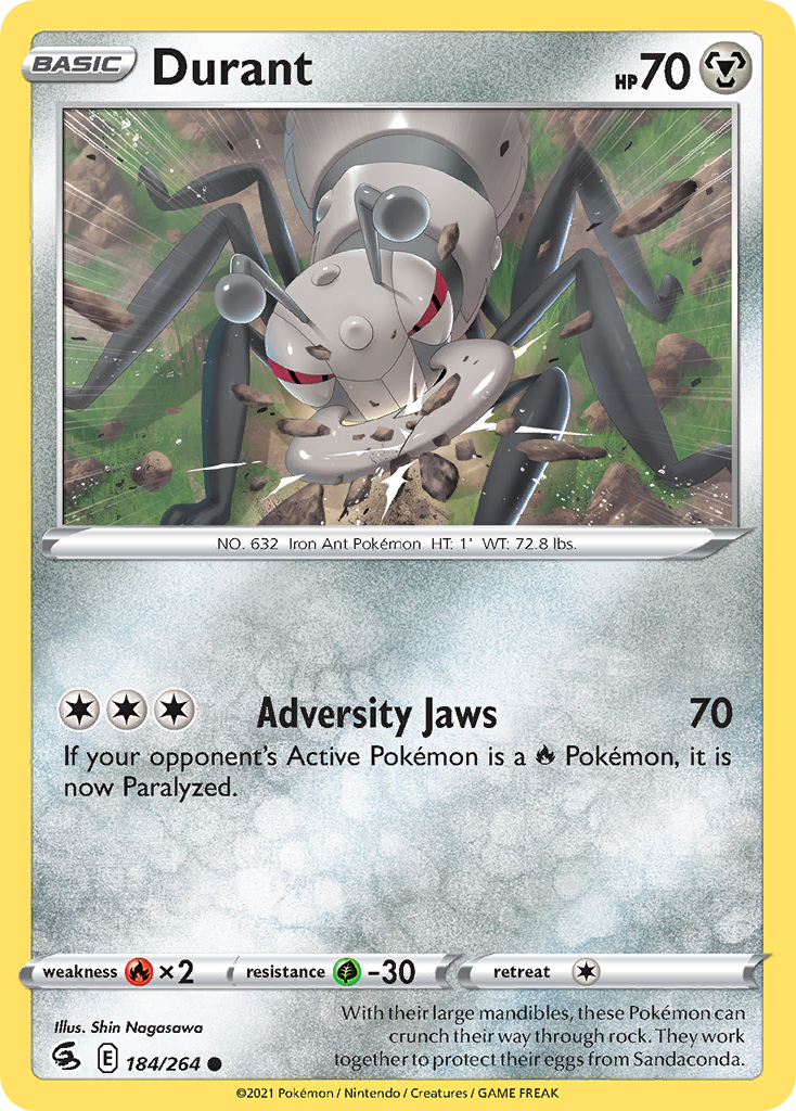 Durant 184/264 Common | Fusion Strike | Pokemon Card | eBay