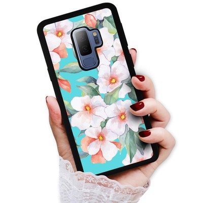 ( For Samsung S9 Plus / S9+ ) Back Case Cover AJ13101 Flower