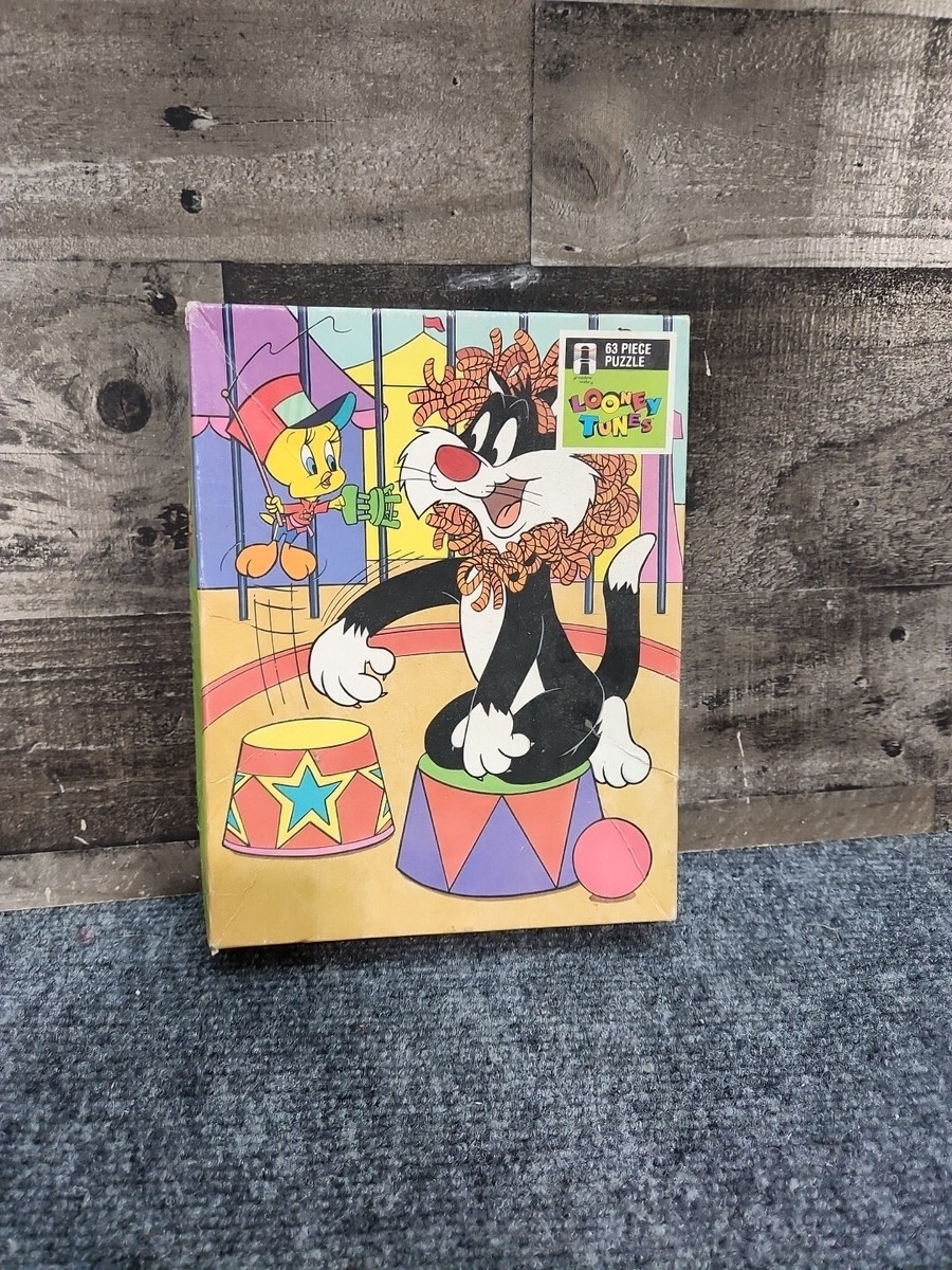 Vintage 1990s Looney Tunes Sylvester and Tweety Circus Puzzle