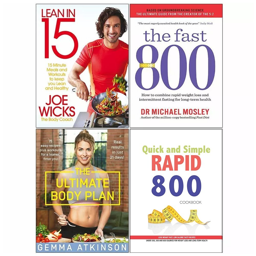 Quick Simple RAPID 800, Lean in 15, Fast 800, Ultimate Body 4 Books Set