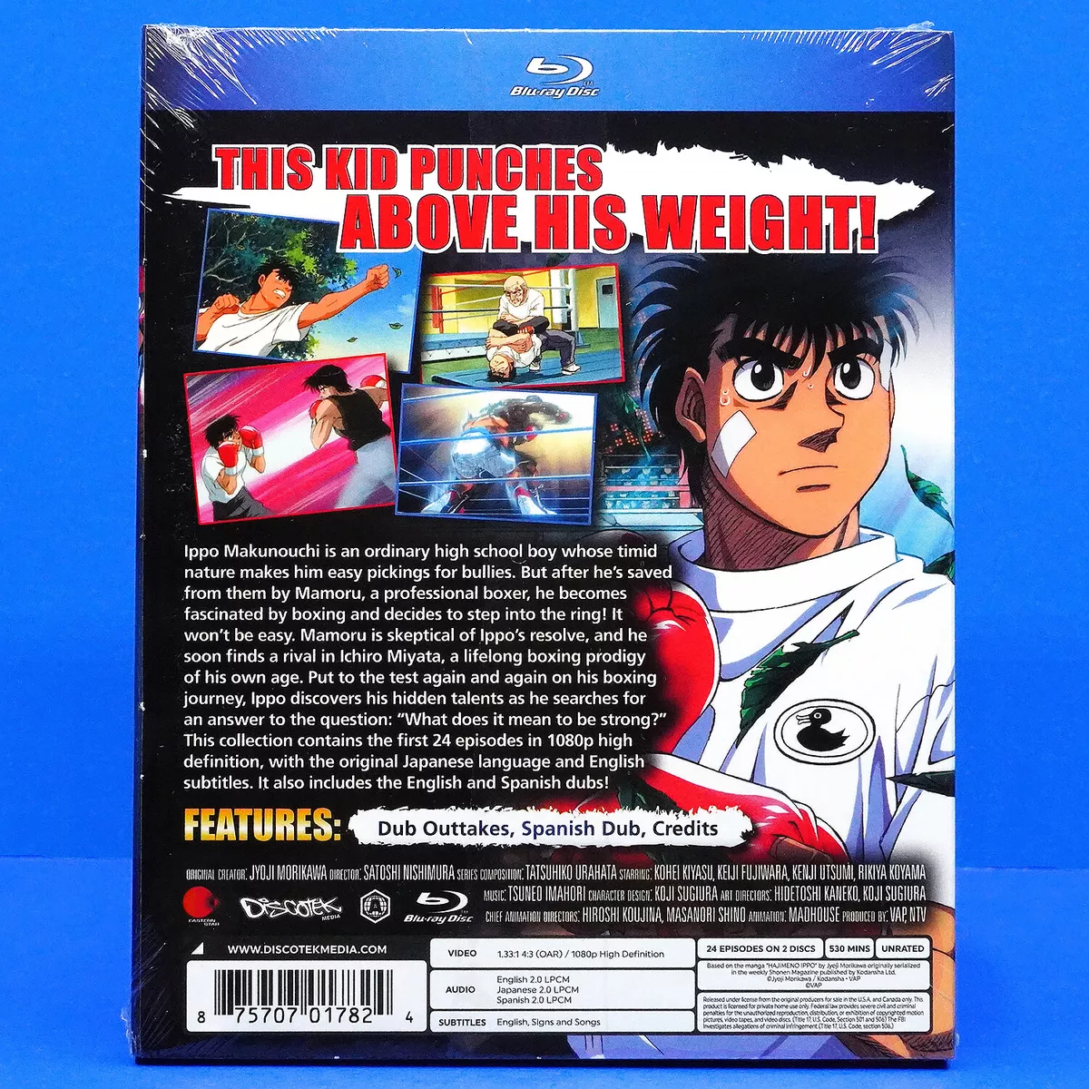 Discotek Media is bringing Hajime No Ippo to Blura