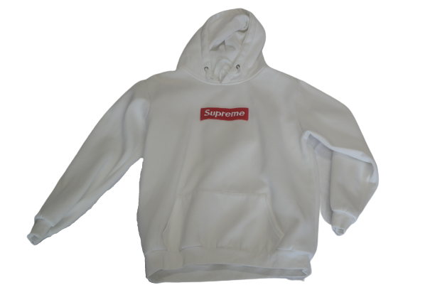 Supreme Box Logo Hooded Sweatshirt Hoodie White XL Made In USA