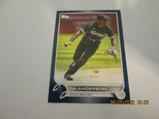 TIM ANDERSON WHITE SOX 2022 TOPPS BLUE PARALLEL BASE SP  CARD #64 FREE SHIP