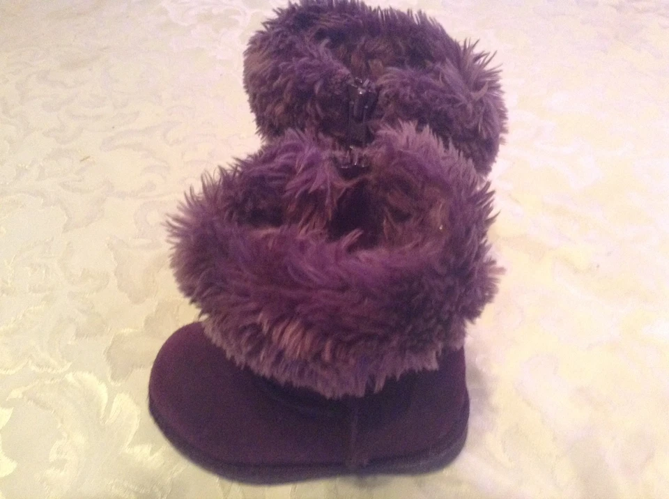 Circo Botas Niño Pequeño Talla 5 Cuero Gamuza Genuino Púrpura Invierno Niñas  Foto 2 de 4