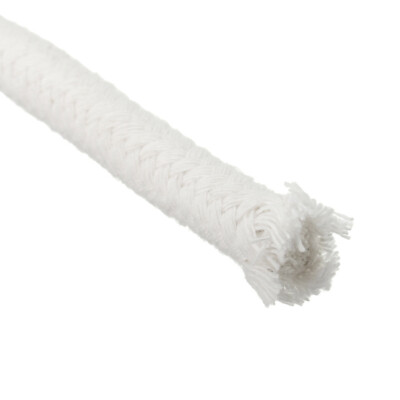 Lot De 5 Mèches En Coton Rondes 9mm X 1.7m - Pour Lampes à Pétrole, Alcool Ou Torches