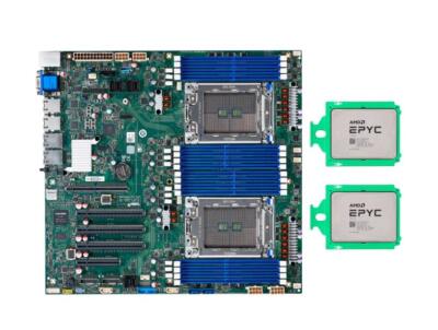 TYAN  (S8253GM2NE) Motherboard AMD EPYC 7532 64C/125T 256MB(7763) CPU PCIE 4.0