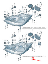 SEAT ARONA KJ Front Left Headlight LHD 6F1941015A NEW GENUINE