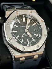 Audemars Piguet Royal Oak Offshore Diver Mens Black Watch - 15710ST.OO.A002CA.01 5