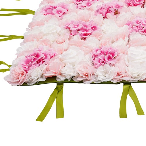 PINK 1*1m Artificial Flower Wall Panel Rose Dahlia Hydrangea Wedding Party Decor - Picture 9 of 17