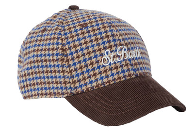MC2 Saint Barth Houndstooth Baseball Cap Baseball Cap Hat New