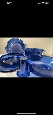 NEW Tupperware TupperWave Stack Cooker Set, Navy Blue See Pics For Color :)