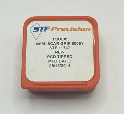 (9pcs) STF Precision Insert 6mm ISCAR GRIP6008Y STF-11747 PCD Tipped