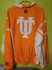 Vintage University of Tennessee Vols Windbreaker Jacket Orange White Starter LG