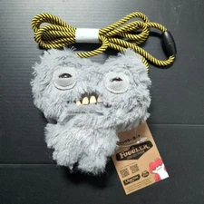 Fuggler Funny Ugly Monster Gray Plush Prize Edition Plush Keychain Pouch JAPAN