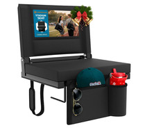 HOPERAN Stadium Seats with Back Support - Bleacher Chair with Back and Cushion,